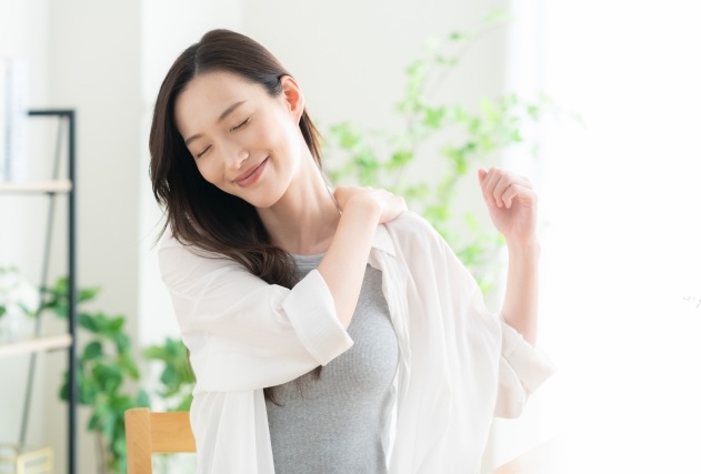 肩こりのゴリゴリと老廃物を流す気功整体法